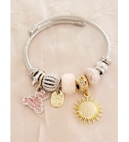 Güneş Charm Çelik Bileklik Pandora Model