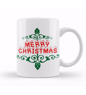 Yılbaşı Yeni Yıl Konseptli Merry Christmas 012 Kupa Bardak Porselen
