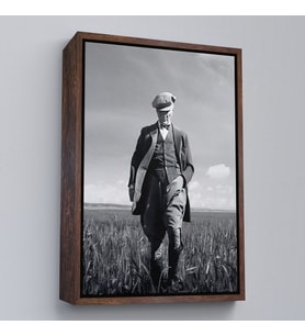 Çerçeveli Atatürk Portre Tablosu Mustafa Kemal Atatürk Dikdörtgen Dekoratif Kanvas Tablo (Beyaz)