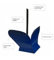 bluebee A05 23x35cm Çapa Makinesi Ayarlı Ark Karık Açma Aparatı