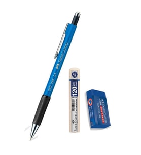 Uçlu Kalem Mavi 0.7 Grip 1347 Faber 120 li Uç ve Sınav Silgisi Versatil Uçlu Kalem 0,7 1 Adet 