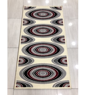 Saray Halı Vizyon 11169 Ws 80X150 Gri Kırmızı Küçük Ölçü Halı !