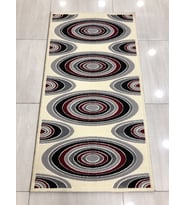 Saray Halı Vizyon 11169 Ws 80X150 Gri Kırmızı Küçük Ölçü Halı !