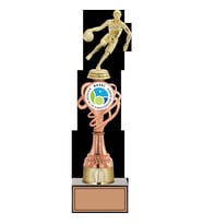 ODAK KUPA - Figürlü Kupalar - Basketbol Kadın Figürlü Kupalar FG-036 C - 36 cm