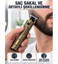 Lexroo Saç Sakal Ense Düzeltme Makinesi 300 Dakika Çalışma Süreli Şarj Edilebilir