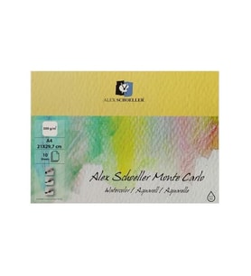 Alex Schoeller Monte Carlo Sulu Boya Defteri 300gr A4