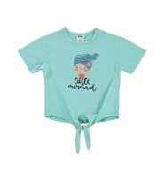 Civil Baby Little Mermaid Baskılı Bağlamalı 6-18 Ay Tişört - Yeşil