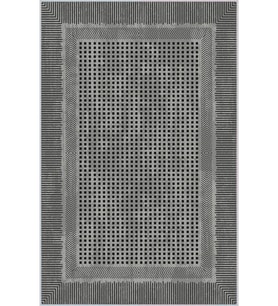 Eliana Home Baskılı, Yıkanabilir Kaymaz Taban Salon Halısı LNA0052-SD1159 100x150 cm (Gri)