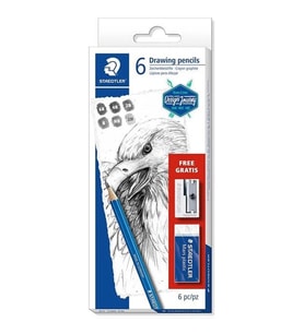 STAEDTLER 61 100 C6 MARS LUMOGRAPH DERECELİ KURŞUN KALEM SETİ 6'LI KARTON KUTU