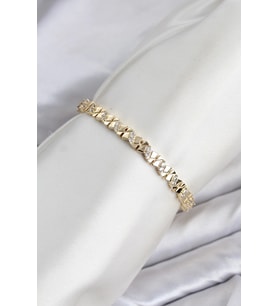 CM Model Zirkon Taşlı VIP Seri Gold Renk Pirinç Kadın Bileklik