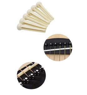 Midex SN-10WH Akustik Gitar Köprü Pimi 6 Adet (BEYAZ)