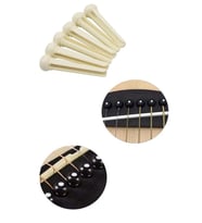 Midex SN-10WH Akustik Gitar Köprü Pimi 6 Adet (BEYAZ)
