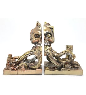 Steampunk Polyester Ahtapot Kitap Stoperi (Çok Renkli)