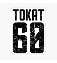 60 Tokat Sticker Yapıştırma Oto Etiket 17CM