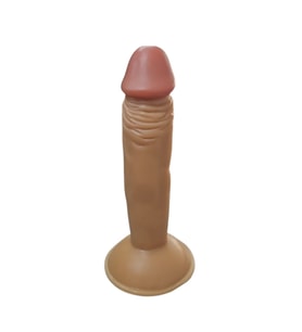 Gerçekçi Testissiz Melez Dildo 18 cm
