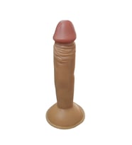 Gerçekçi Testissiz Melez Dildo 18 cm