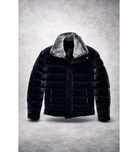 Premium Kürk Detay Şişme Mont (Siyah)