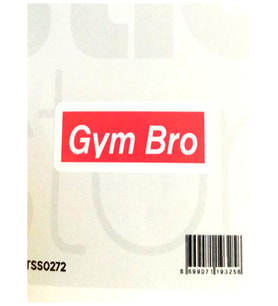 The Sticker Story Gym Bro Tss0272 Kişileştirme Stickerı - 2 adet