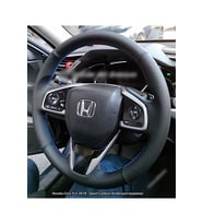 Honda Civic Fc5 Araca Özel Direksiyon Kılıfı (Karbon Nokta Mavi Dikişli)