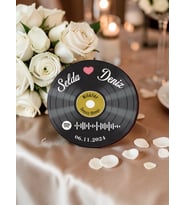 Nişan Söz İçin Kişiye Özel  Magnet (20 adet) Hediyelik  Düğün Hatırası 6 cm Ahşap magnet Spotify  Ok