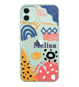 Apple Art Desing Tasarımlı Şeffaf Telefon Kılıfı