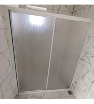 Teknesiz Mika Camlı Duşakabin 1 Sabit 1 Sürgülü ND401