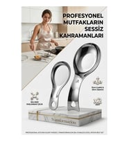 Inox Paslanmaz Çelik Kaşık & Kepçe Altlığı Seti (2 Adet, Büyük-Küçük Boy) 723141