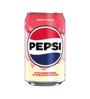 Pepsi Strawberries 'n' Cream Flavour Zero Sugar 330ml