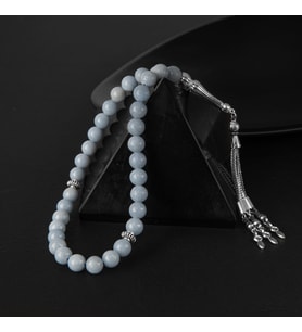 Anjelit Doğal Taş Tesbih 33lük - 8mm (Çok Renkli)