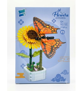 Flowers Building Block Serisi F3 Kelebek Blok Seti