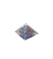Hakiki Doğal Lapis Lazuli Taşı Orgonit Piramit 35 Gram