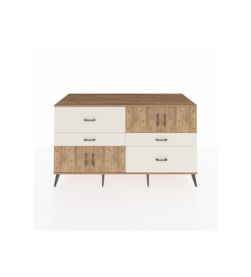 Kronos Konsol 2 Raflı 4 Çekmeceli 4 Kapaklı 176x59x99 Çam-Çam/Aytaşı