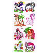 Duvar Sticker Kabartmalı 3 Boyutlu Sticker, 3d Duvar Stiker (XMB005) 55x25 cm - Unicorn Bahar