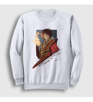 Presmono Unisex Beyaz Zuko Anime Avatar The Last Airbender Sweatshirt 262851tt