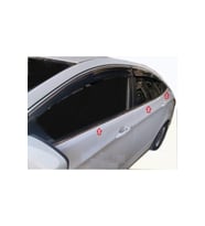 Hyundai Accent Blue - Solaris Uyumlu Cam Çıtası Krom 6 Parça 2011 - 2018