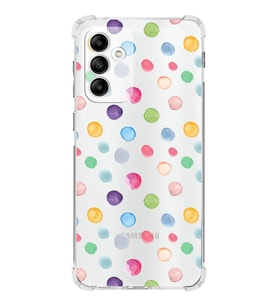 PrintiFy Samsung Galaxy M13 Uyumlu Water Color 6 Baskılı Şeffaf Köşe Korumalı Antişok Kılıf