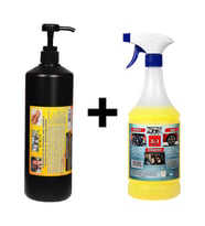 Ponza'lı (Talaşlı) El Temizleme Kremi ( Sabunu) 1 kg & Motor Jant Döşeme Temizleyici 1 Lt