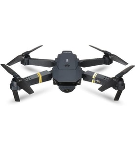 4K Kameralı Drone Hava Quadcopter 2.4G Kızılötesi Rc Işıklı Katlanabilir Drone Wifi Siyah