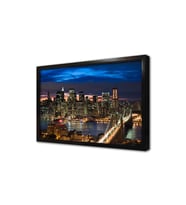 New York Gece Çerçeveli Mdf Tablo