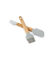 EMSAN SOFT SİLİKON FIRÇA SPATULA SETİ GRİ