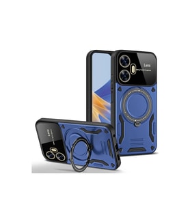 Realme C55 Kılıf Joy Lens Standlı Kapak - Lacivert