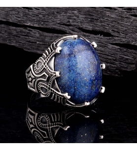 Gümüş Yüzük 925 Ayar Lapis Taşlı