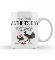 Mathers Day 2021 OUR FURST MATHER'S day TOGETHER Kupa Bardak Porselen