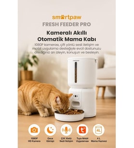 Smartpaw Fresh Feeder Pro Kameralı Akıllı Otomatik Mama Kabı (Distribütör Garantili)