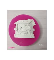 YY0477 Köy Evi Modeli Magnet Silikon Kalıp