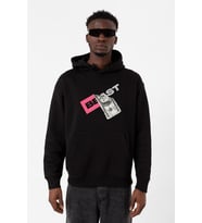 Mr Beast Dollar Bill Siyah Erkek 3ip Kapşonlu Sweatshirt