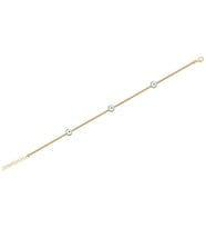 Diamond Line-Gülaylar 14 Ayar Sarı Altın Nazar Boncuğu Bileklik