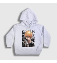 Presmono Unisex Çocuk Beyaz Ichigo Anime Bleach Kapüşonlu Sweatshirt 127567tt (Beyaz)