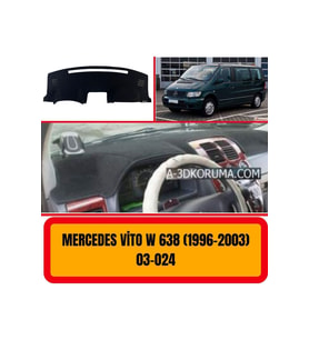 Mercedes -benz Vito W638 1996-2003 Ön Örtüsü Göğüs Panel Torpido Koruma Koruyucu Kılıfı Halısı