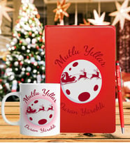 Yılbaşı İçin Kişiye Özel Tasarım Defter Kalem & Kupa Hediye Seti